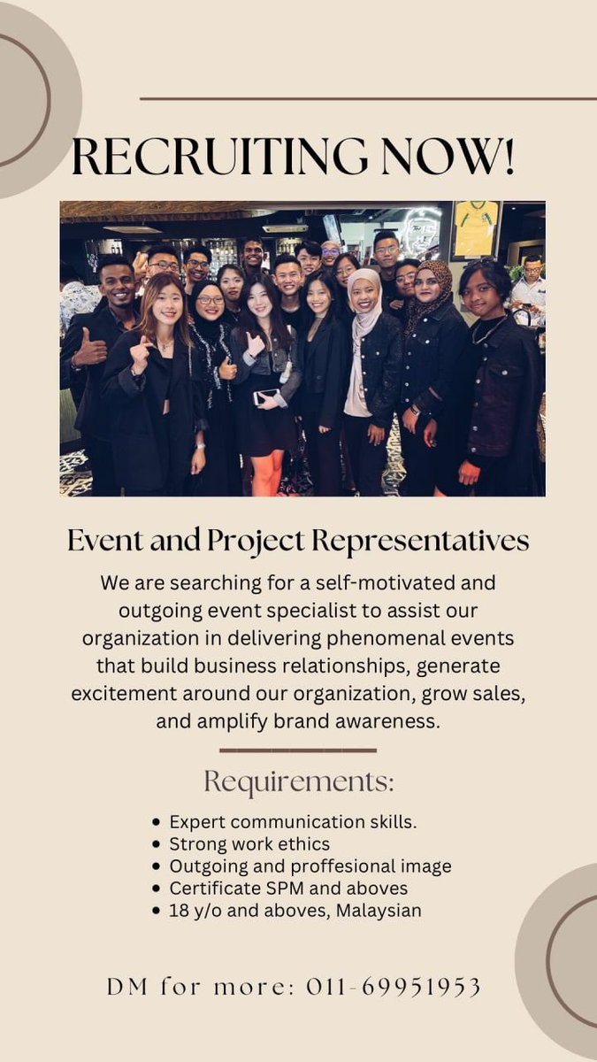 Ika Jalil (@ellegrey1118) on Twitter photo Immediate hiring 📣✨
<a href="/twt_kerjaMY/">TwtKerja</a> <a href="/kerjakosong123/">Kerja Kosong</a> <a href="/Oh_KerjaKosong/">Oh Kerja Kosong</a> <a href="/Jobkerjaya/">Jawatan Kosong Kerja Terkini</a> <a href="/twt_kerja/">Twt_Kerja</a> <a href="/kerja_kosongMY/">Your Recruiter</a> <a href="/ejawatankosong/">JawatanKosong</a> <a href="/MusKerjaKosong/">mus_shareKerjaKosong</a>
#OhKerjaKosong #KerjaKosong #JawatanKosong #KerjaKosongTerkini #jobvacancy #peluangkerjaya #carikerja #jobstreet #kerjakosongkl #iklankerja Immediate hiring 📣✨
<a href="/twt_kerjaMY/">TwtKerja</a> <a href="/kerjakosong123/">Kerja Kosong</a> <a href="/Oh_KerjaKosong/">Oh Kerja Kosong</a> <a href="/Jobkerjaya/">Jawatan Kosong Kerja Terkini</a> <a href="/twt_kerja/">Twt_Kerja</a> <a href="/kerja_kosongMY/">Your Recruiter</a> <a href="/ejawatankosong/">JawatanKosong</a> <a href="/MusKerjaKosong/">mus_shareKerjaKosong</a>
#OhKerjaKosong #KerjaKosong #JawatanKosong #KerjaKosongTerkini #jobvacancy #peluangkerjaya #carikerja #jobstreet #kerjakosongkl #iklankerja