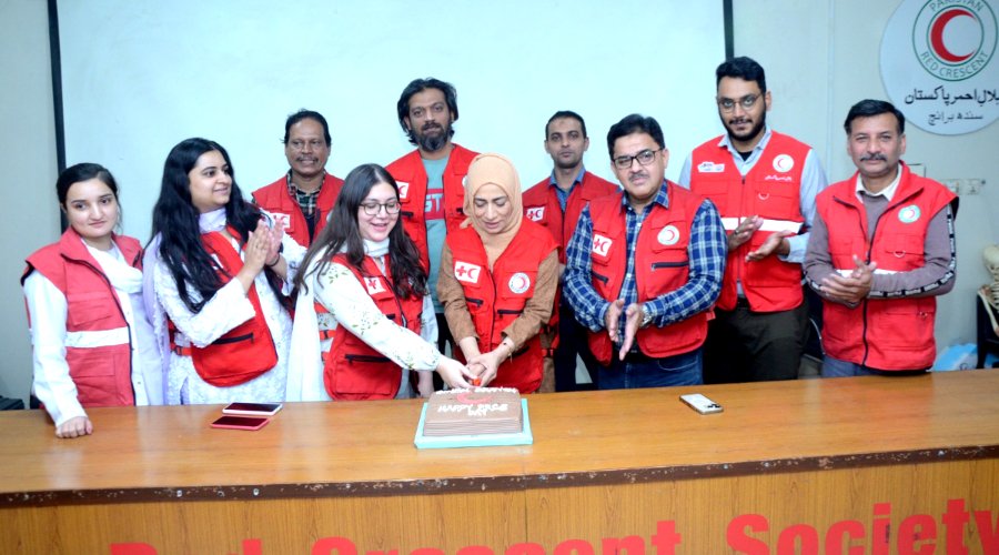 prcsindh's tweet image. On December 20, 2023, the 76th birthday of the Pakistan Red Crescent Society was celebrated with enthusiasm among the staff members.

#prcs #prcsindh
