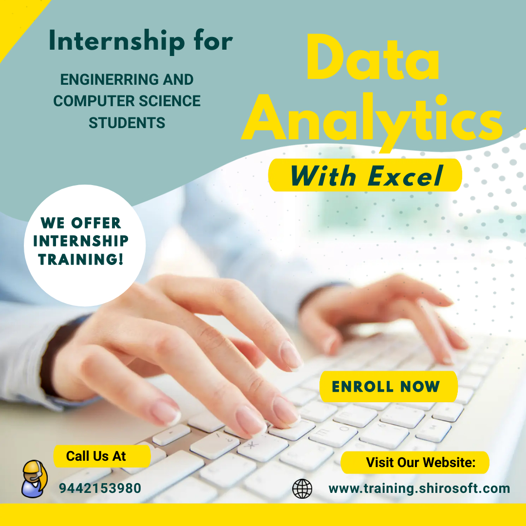 TrainingShiro's tweet image. Learn Data Analytics with Excel #DataAnalyticswithExcel #Excelindatascience #Nagercoil #kanyakumari #offlineclass
#dataanalystcourse #dataanalystcourseinnagercoil #dataanalystjob #dataanalystcoursefee #nagercoilcomputertraining
tinyurl.com/bdzhrn66