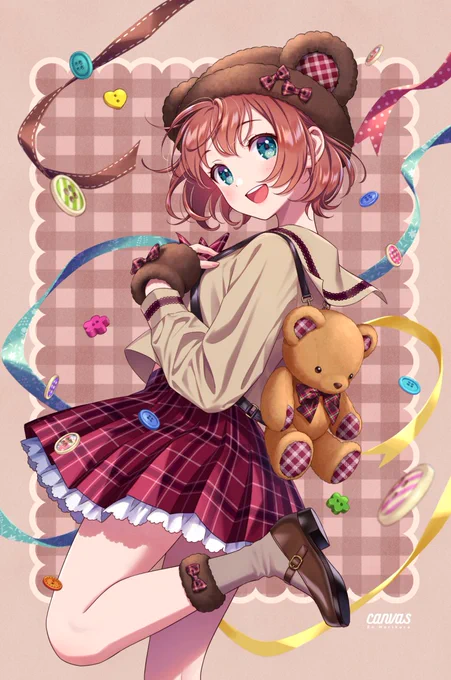 【#C103 新作グッズ】新作タペストリー『Teddy Bear』のご予約が受付開始しました! 冬コミにて初頒布予定です。是非お迎えいただけたら嬉しいです▼通販はこちら 