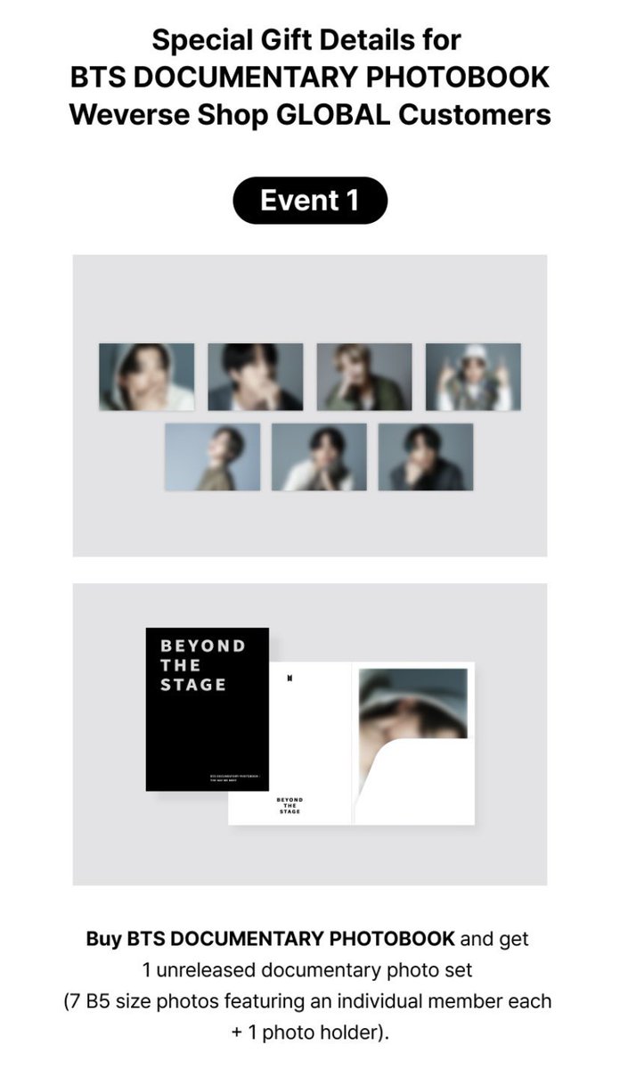 BEYOND THE STAGE PHOTOBOOK BEYOND THE STORY BOOK 🎁 Weverse Global
