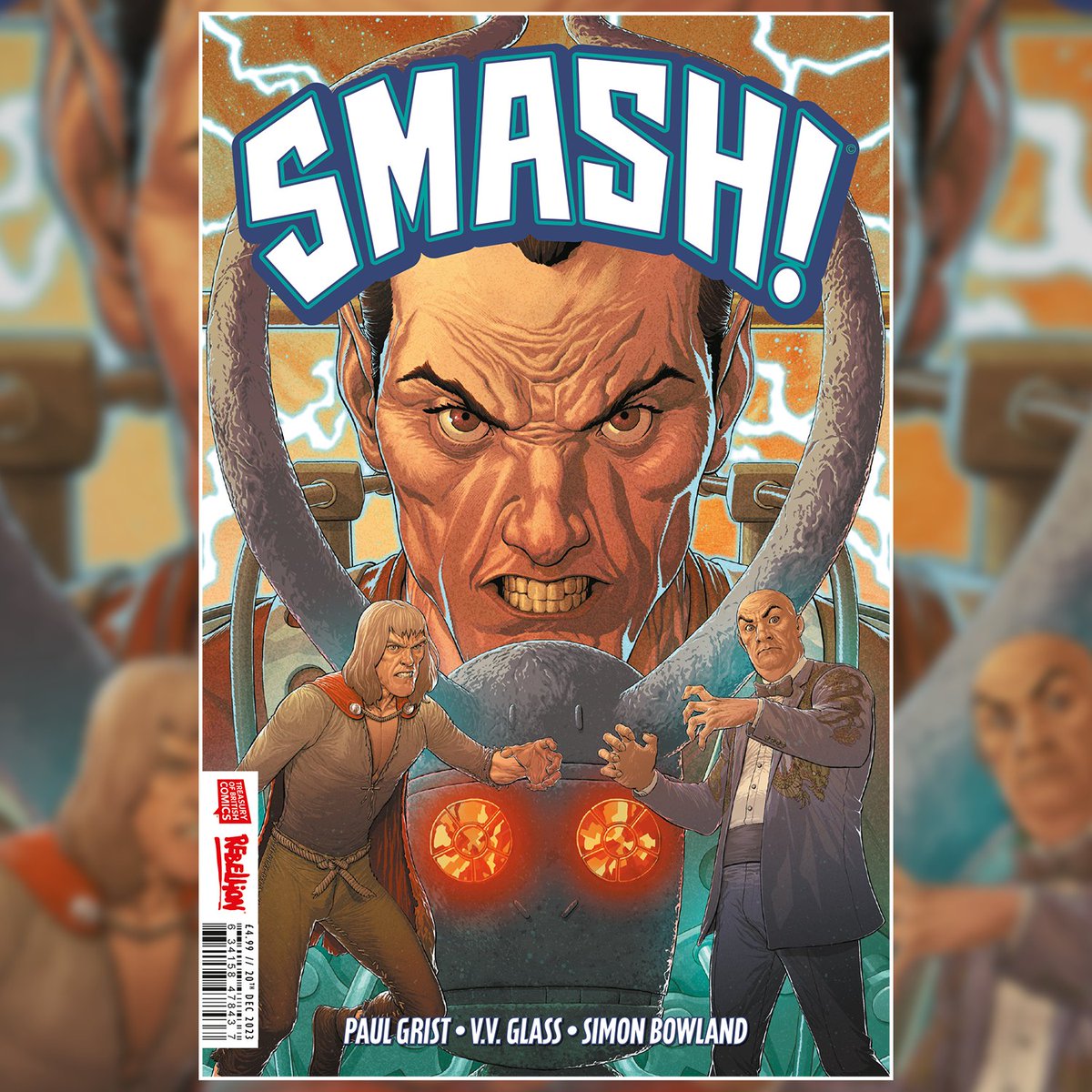 OUT TODAY: the third and final issue of Smash! from the creative team of @mistergrist and @Ana_Dapta! The Spider comes face-to-face with Cursitor Doom and Adam Eterno - but who will have the last laugh? See inside & buy: bit.ly/3RNZVkc
