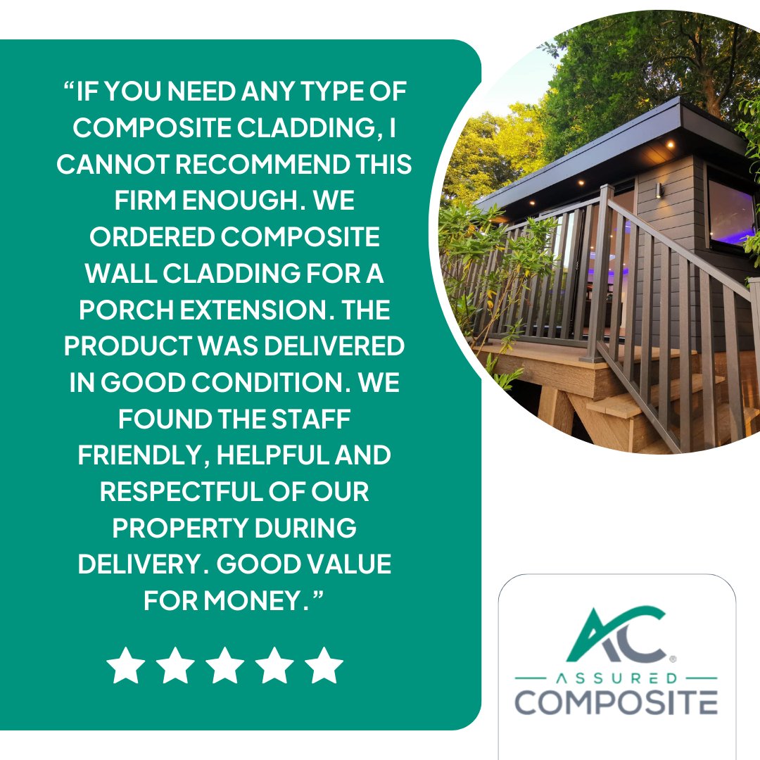 Another fantastic review from one of our happy customers! 🌟

We love hearing your feedback here at Assured Composite, so why not leave us a review below for a chance to be featured on our Twitter page? 👇

pulse.ly/blm3lqu6or