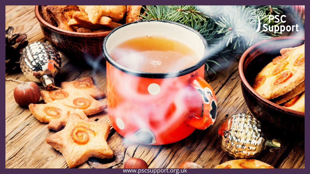 With winter solstice just 2 days away, now is an ideal time to stay in and warm up with family & friends. Consider hosting an open house with your favourite bakes and hot drinks on offer to connect with others while raising a few pounds for PSC Support. bit.ly/3TmNInG