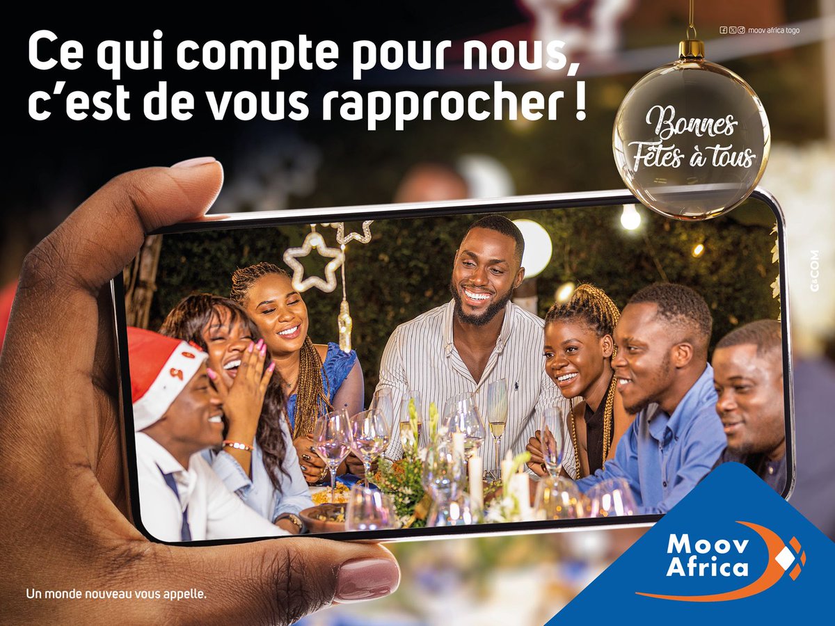 moovafricatg's tweet photo. Ce qui compte pour nous, c'est de vous rapprocher. ☺️

Que ce soit avec nos forfaits Data (*404#), Voix (*555#) ou même avec Moov Money Flooz (*155#), oubliez la distance et rapprochez-vous davantage de vos proches. 

#ForfaitData #ForfaitsVoix #MoovAfricaTogo https://t.co/G8brcssVnc