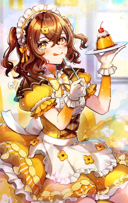 ごほうびプリン  #創作