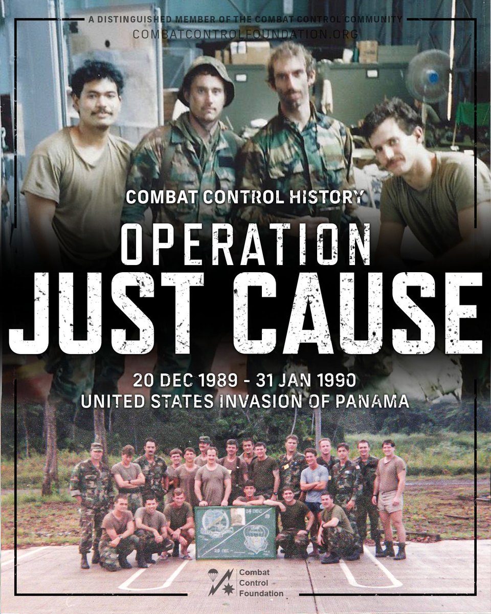 #CombatControl HISTORY | #OperationJustCause | 20 DEC 1989, two #combatcontrollers from the 1724th #SpecialTacticsSquadron were #FirstThere when they were inserted into #Panama Learn more about this incredible mission here: buff.ly/41uXvtQ #CCT #CombatControlTeam