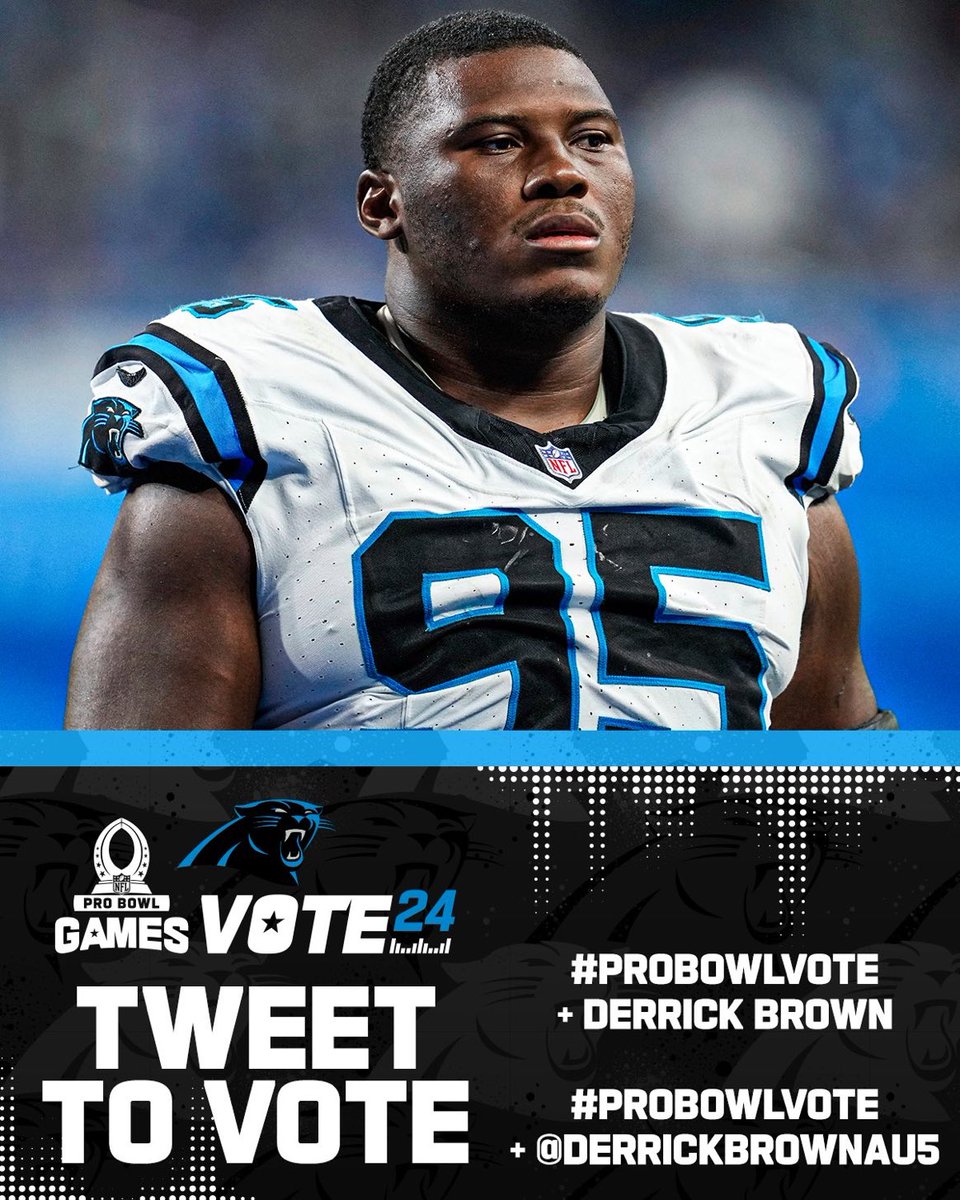Let’s go  <a href="/DerrickBrownAU5/">Derrick Brown</a> <a href="/DerrickBrown/">Derrick C. Brown</a> #ProBowlVote