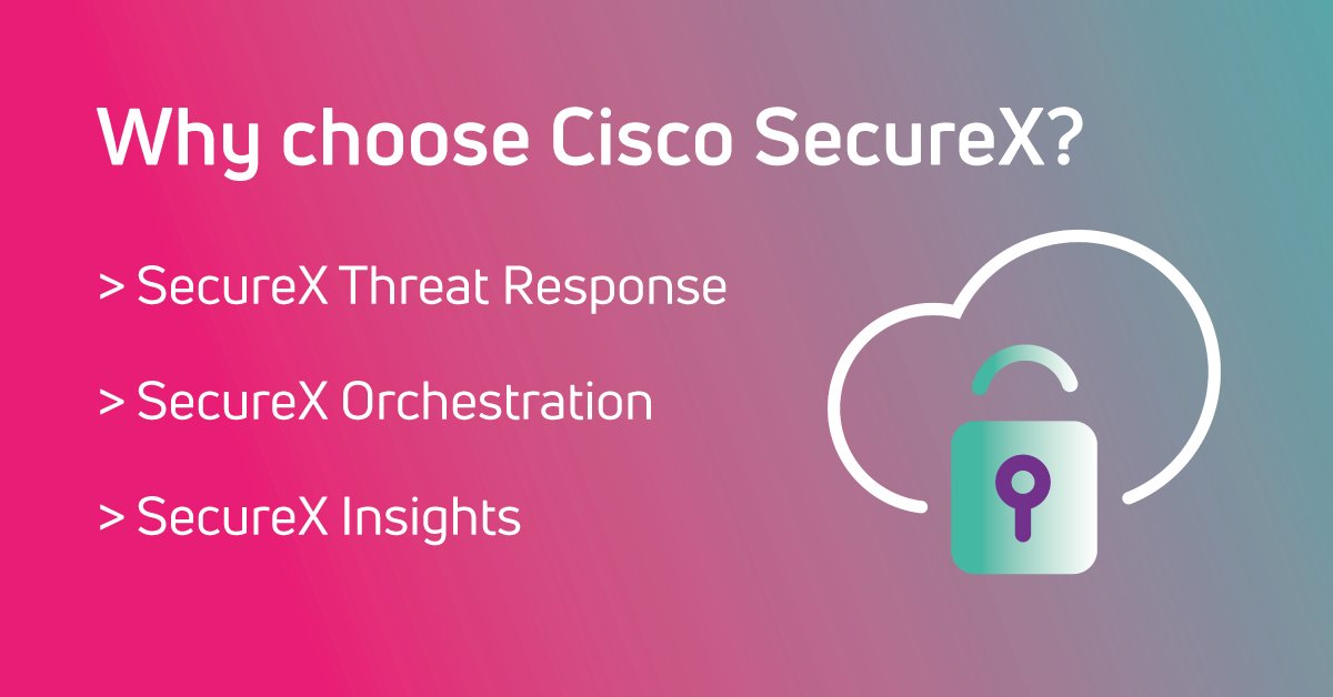 Want to have more good days at work? Learn how Cisco SecureX can help you prepare and protect against cyber attacks with its cloud-native platform and automation features. 🌐

eu1.hubs.ly/H06HFhB0

#security #ciscosecurex #thisiscae