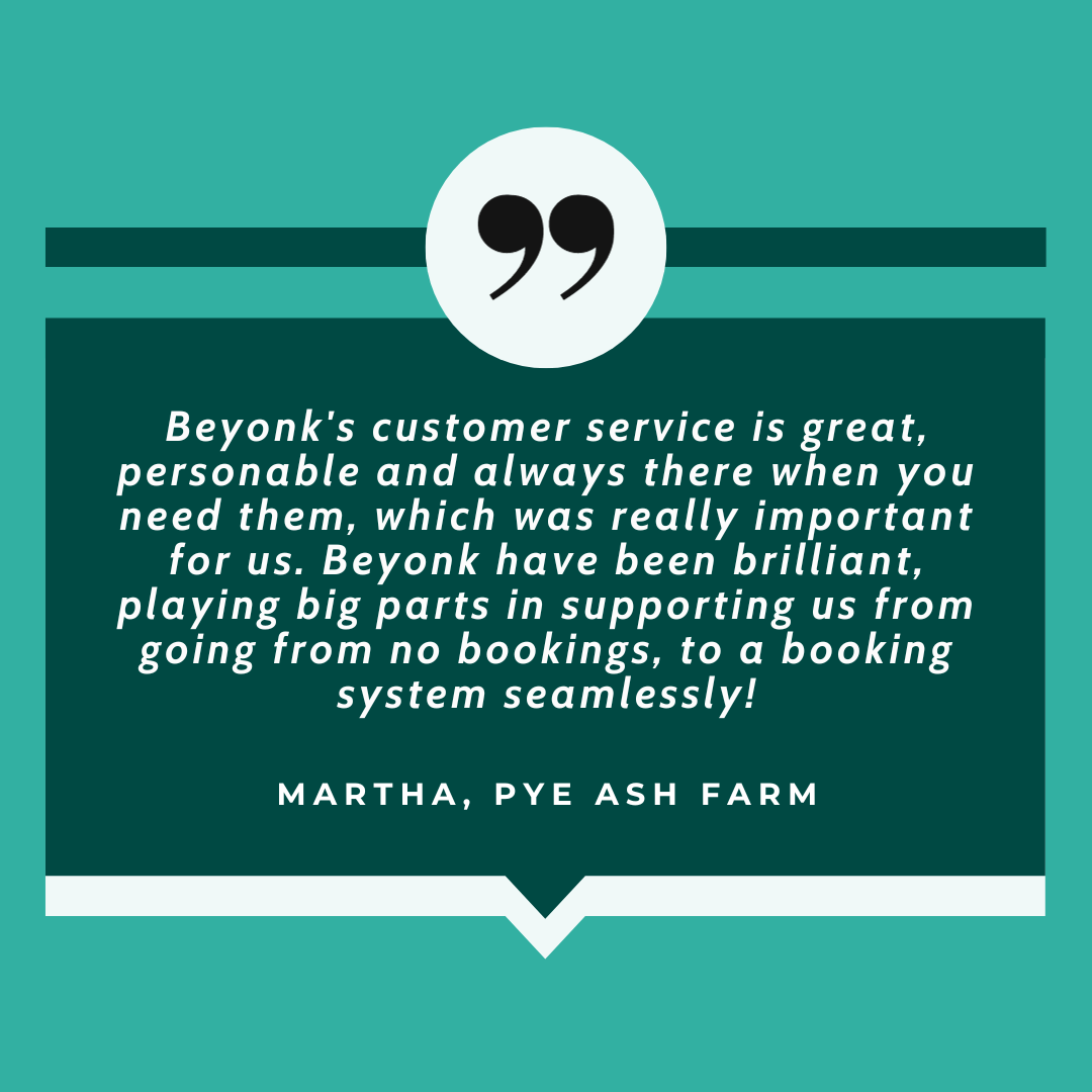 We're wrapping up the year on a high note with an amazing review from Pye Ash Farm! 🌟 Explore their fantastic farm experiences on their website👇 eu1.hubs.ly/H06rR9F0 #BeyonkGroup #Beyonk #BookingHound #CustomerReview #Reviews #BookingSystem #TicketingSystem