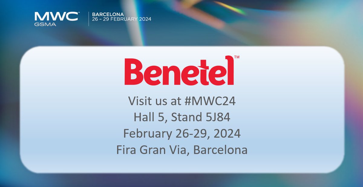 It's beginning to look a lot like - MWC! Not long #teamBenetel land in Barcelona , ready to spark innovation and shape the future of 5G technology! 📶 Will we see you there? #mwc24