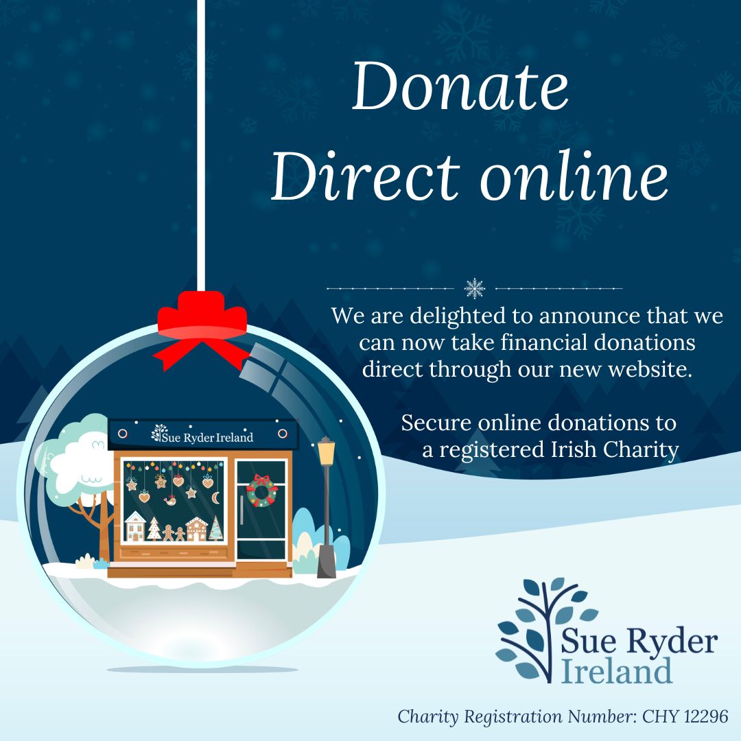 If you are still planning to make a financial donation to a charity this Christmas?  We are delighted this can now be done directly, securely through our new website with Stripe. sueryderireland.ie/financial-dona… Every donation helps #SueRyderIreland #ReImagineChristmas #christmascharity