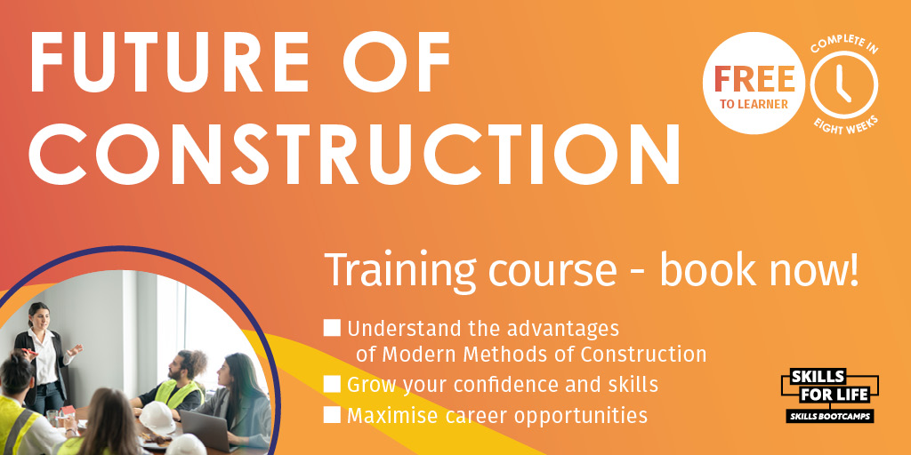 🏗️ Unleash your potential in construction!   

Our Future of Construction course is designed to equip you with the tools and knowledge needed for you to thrive.   

📷Starting on 22nd January 2024  

Enroll today: bit.ly/41sX17J

#trainingcourse #construction