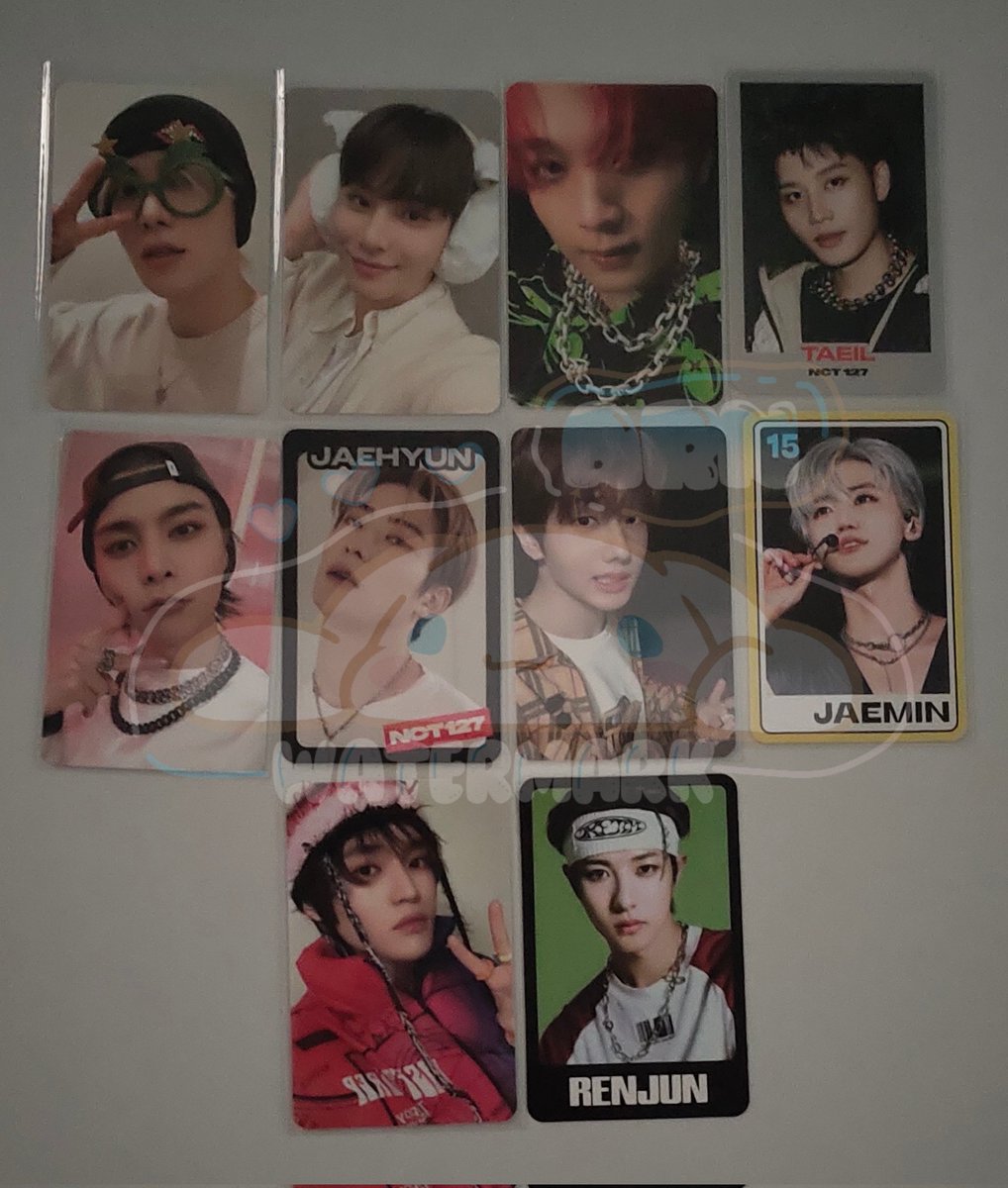 [HELP RT, THANK YOU 💚]

LELANG PHOTOCARD NCT AND WINTER

START : 20 Desember 2023 19.00 WIB
END : 24 Desember 2023 18.00 WIB

‼️PLS READ THE T&amp;C FIRST‼️
📍JATIM, INA
❌PACKING &amp; ADMIN E-COMMERCE

T. NCT 127 DREAM WAYV WINTER