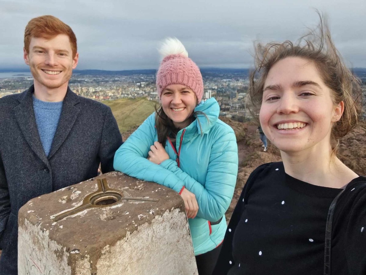 Had a great time at this year's @SscgR Christmas Meeting in Edinburgh. Lots of amazing talks and posters and even found some time to walk up Arthur's Seat #SSCG23