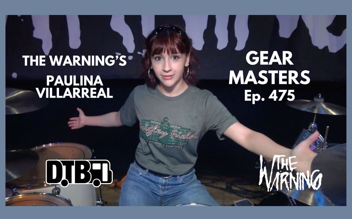 On this episode of @DigitalTourBus’s “Gear Masters”, Pau, drummer of @TheWarninBand2, shows off the gear she uses onstage.

🥁youtu.be/pIo-5Htb9zA🥁

#PauVillarreal #TheWarningBand #DigitalTourBus #GearMasters