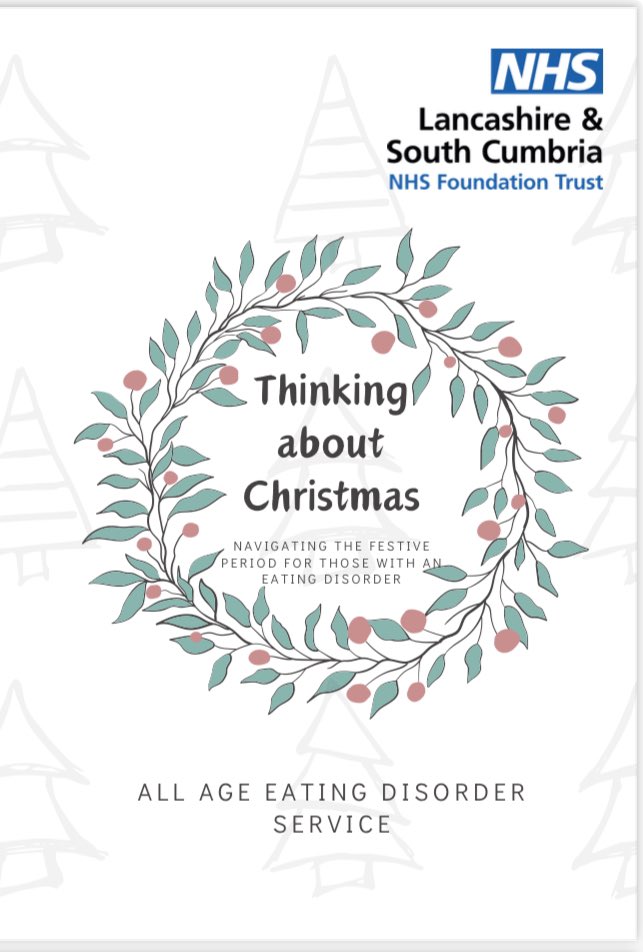 Christmas can be a really difficult time of year for many people with eating disorders. Our wonderful Support worker @beccagregson15 has developed some supportive resources for people open to our service. @WeAreLSCFT @timmcdougall69 @Sharleen_RD @park_isabelle1 @Swan_ML