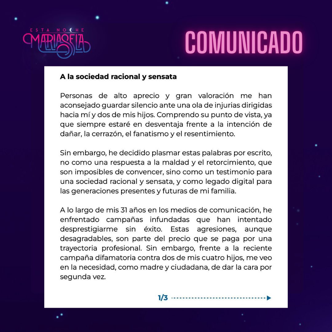 DeyaniraGomezH's tweet photo. ¡Este es el escrito más largo que he hecho con #TwitterBlue!

@MariaselaA, tú puedes decir misa, y no tienes razón. Lo primero es que convertiste tu programa en un comando de campaña del #PRM, lo segundo es que te vendiste de independiente, cosa que no eres, lo tercero es que para ti ningún hijo de peledeísta era merecedor, aún cuando esos jóvenes sí están preparados, porque lo han demostrado, como el caso de @JimeneznJuan, cuyas ideas no dejaron pasar hambre a los dominicanos en Pandemia o @hernandimitriv, @VictorFadulL, solo por decir tres. Tú y tu gente vivían criticando y, ¡sí! Puede que ellos hayan llegado por alguna diligencia de sus padres, pero ¿y los tuyos? ¡Ah! Llegaron porque “había” mucho espacio vacante en el Estado y tu hija “era” una necesidad nacional. O tu hijo que ganó una licitación cuando nunca antes calificó. Tus hijos no tienen la culpa del veneno que chorriaste durante muchos años, es verdad. Sin embargo, hoy estás siendo víctima de tu propio látigo, cosa que no me alegra, pues no suelo alegrarme del mal ajeno. Solo que la sociedad ya es otra distinta a la del 2020, a la que engañaste, hoy, ella te da lo que mereces. ✍🏻