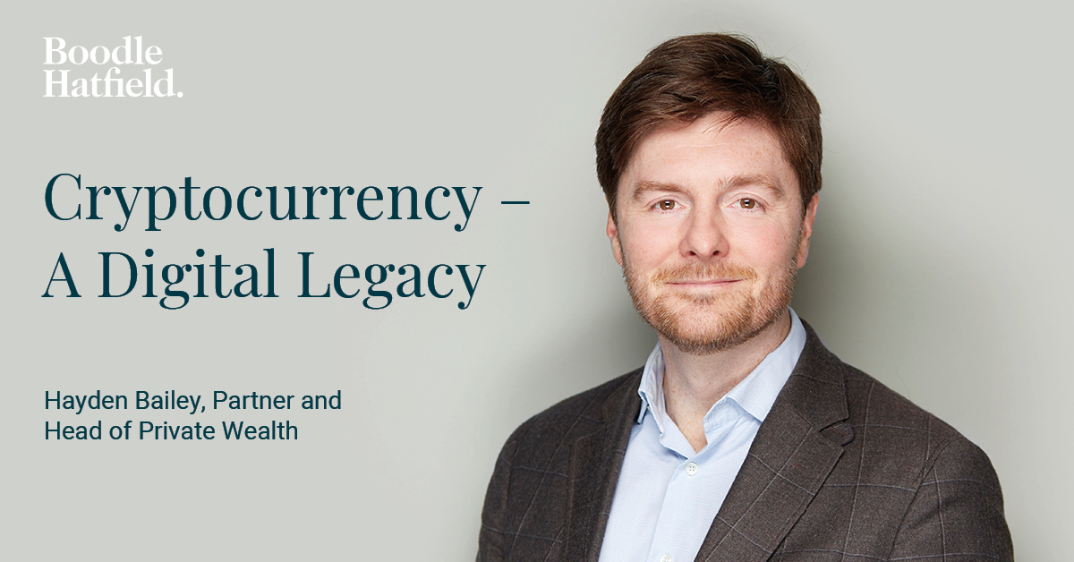 Partner and Head of Private Wealth, Hayden Bailey writes for European Financial Review on the unique set of challenges that are at play when navigating succession planning with #digitalassets.
boodlehatfield.com/articles/crypt… #digitallegacy #privatewealth #successionplanning <a href="/TEFReview/">The European Financial Review</a>