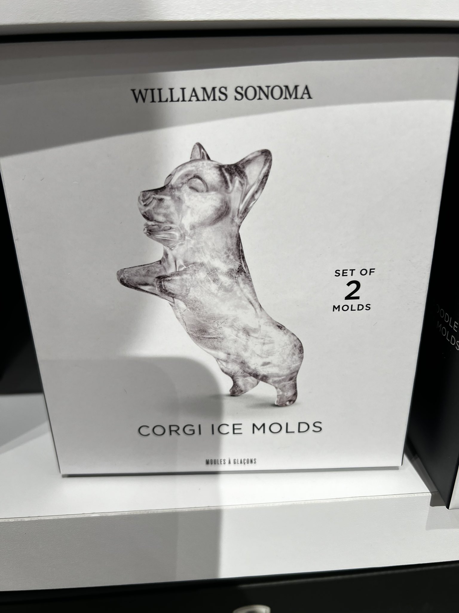 Williams Sonoma Corgi Ice Mold, Set of 2
