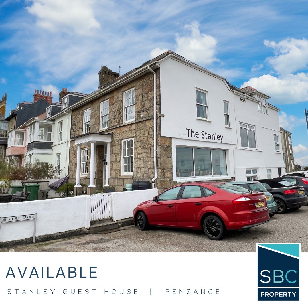 SBCProperty's tweet image. 📍The Stanley 23 Regent Terrace, Penzance, Cornwall TR18 4DW

• A most impressive, Grade II Listed guest house located in one of Cornwall’s most popular terraces near Penzance seafront

For more information

📞01872 245819
📧russell@sbcproperty.com