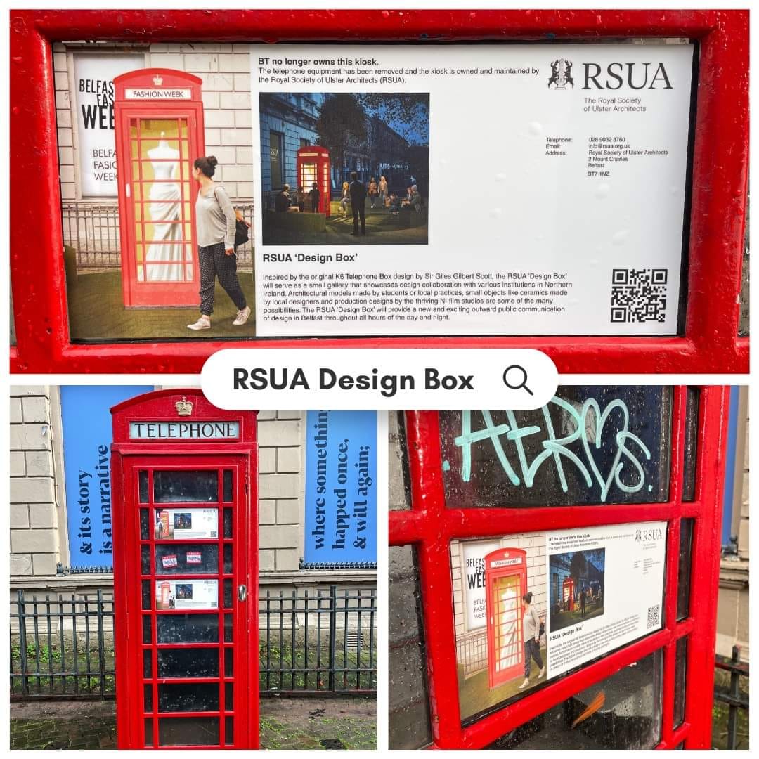 The CQ BID are delighted to be working with the The Royal Society of Ulster Architects in delivering their plan for the iconic kiosk...' the 'design box' will provide a new and exciting outward public communication of design in Belfast throughout all hours of the day and night.