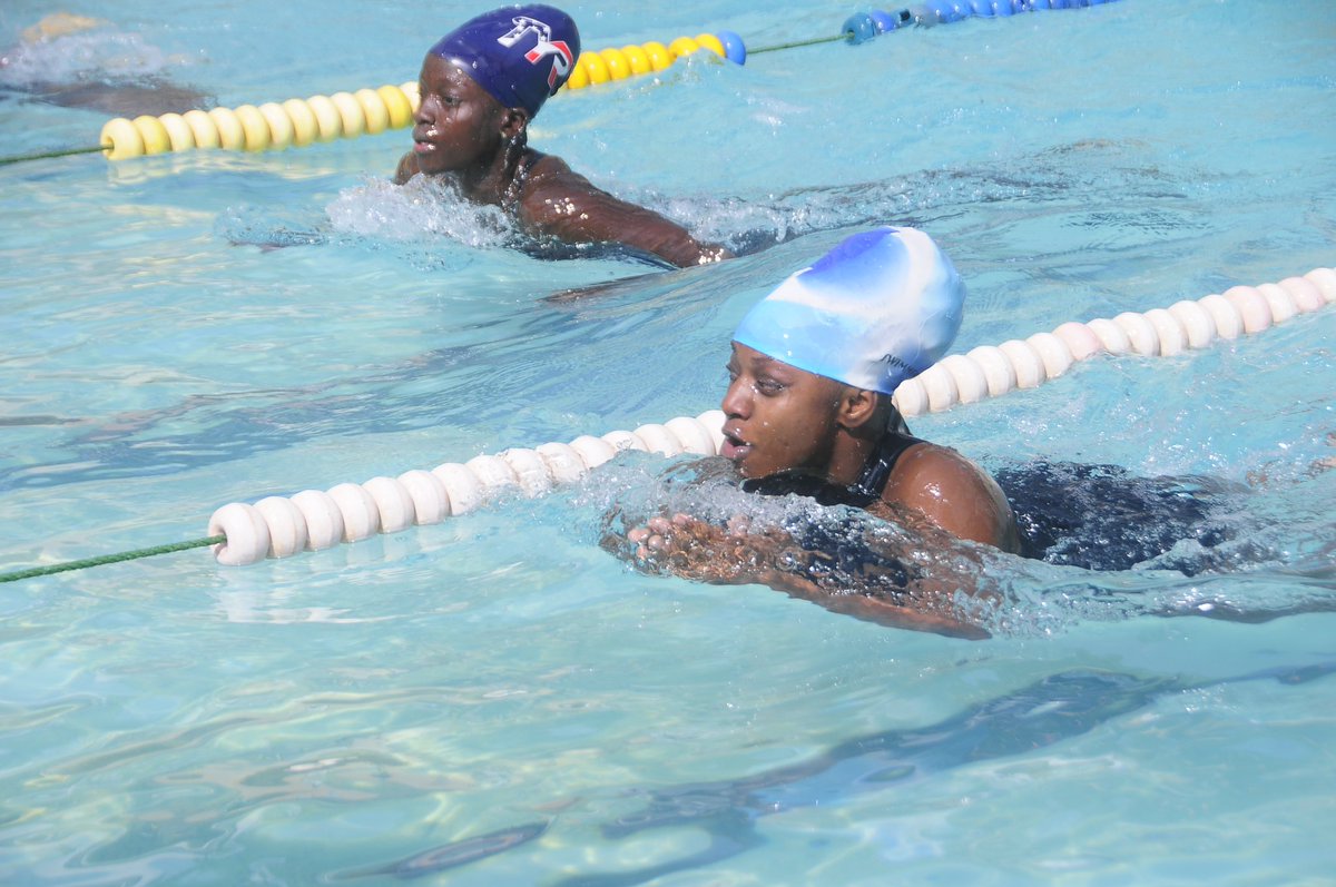Makerere takes gold in swimming  at the Makerere swimming pool.

#AUUSGAMES23 
#AUUSGAMESUCU 
#UgandaUniSports