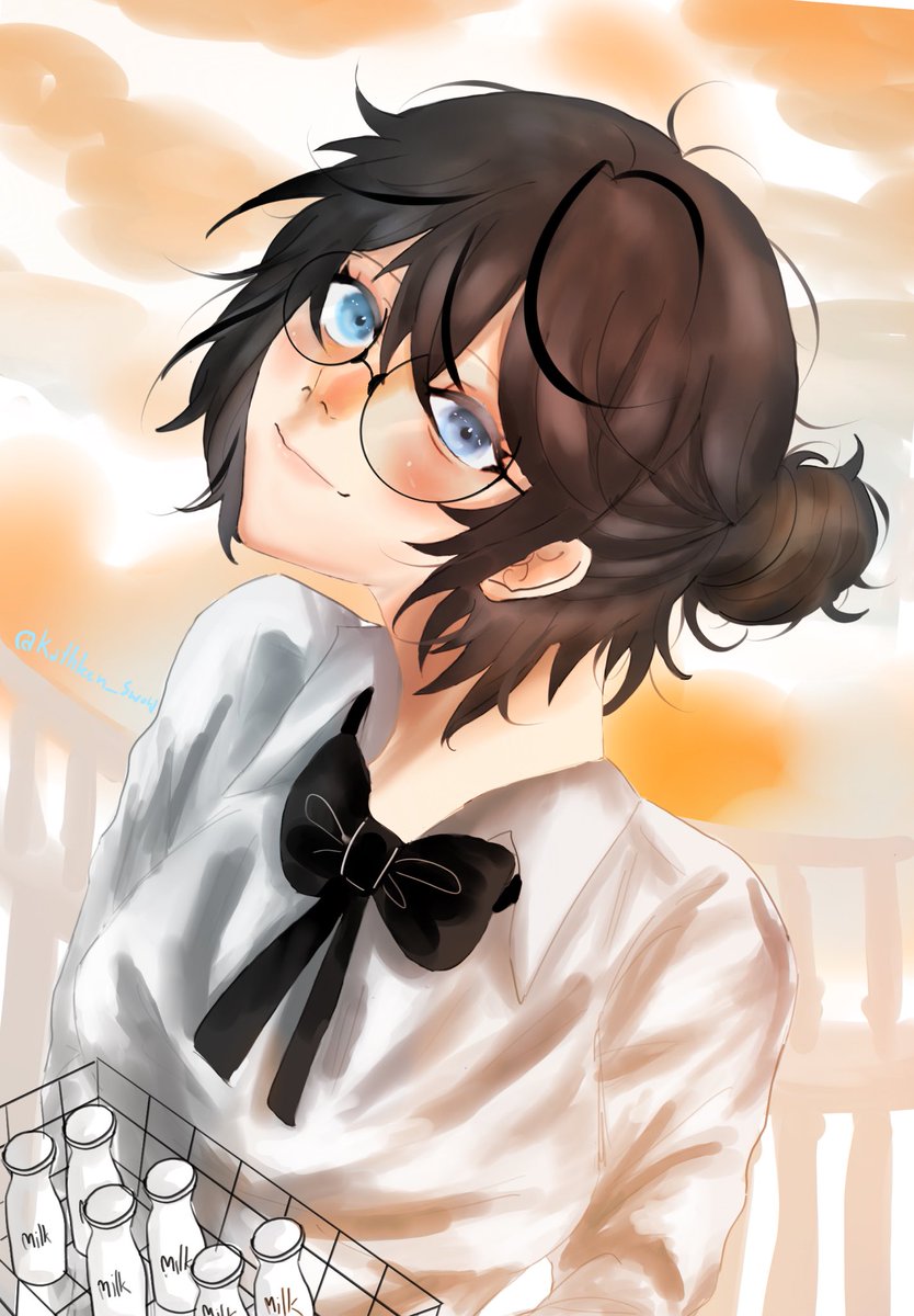 #OPXmasDiary
#NewProfiIePic

OC 

" ขะ ขอโทษที่มาช้านะคะ! นี่นมสำหรับคุณในตอนเช้าค่ะ! ทานให้อร่อยนะคะ! ✨ "