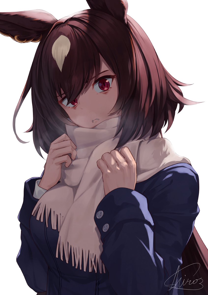 shiro3necro's tweet photo. 異様に薄着のトレーナーに怯えるおじさん……🥰

#ウマ娘 #シリウスシンボリ https://t.co/6DH0NsdZ5M