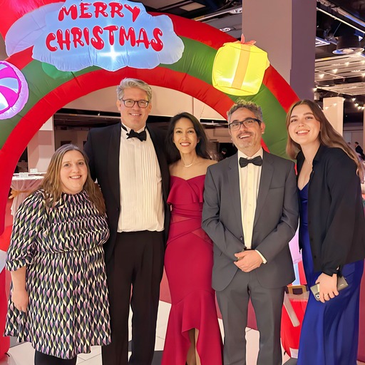 HFGiving's tweet photo. A huge thank you to https://t.co/DSHSStyrZu for supporting H&amp;F Giving through their Christmas Fundraiser! 🎄 

We had a wonderful night and would like to thank all who attended for their support towards The Big H&amp;F Christmas Day Lunch. You have made a real difference 🧡 https://t.co/52yZzJdUYy