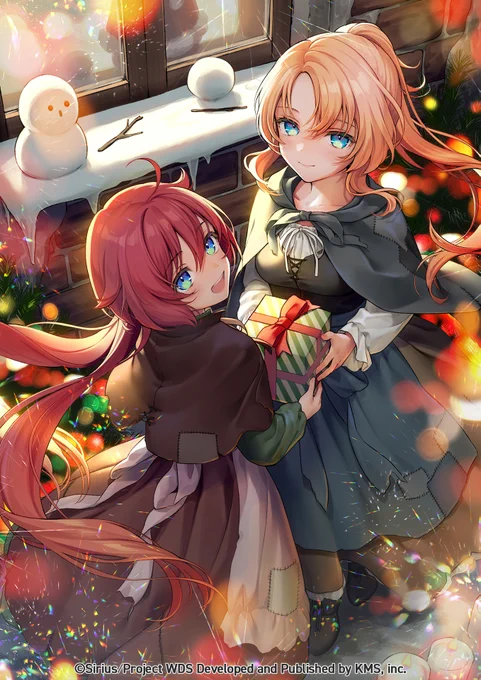 株式会社KMS様「ワールドダイスター -夢のステラリウム-」にてポスターイラスト「裏通りのクリスマス」を描かせていただきました! #ユメステ   #ワールドダイスター 