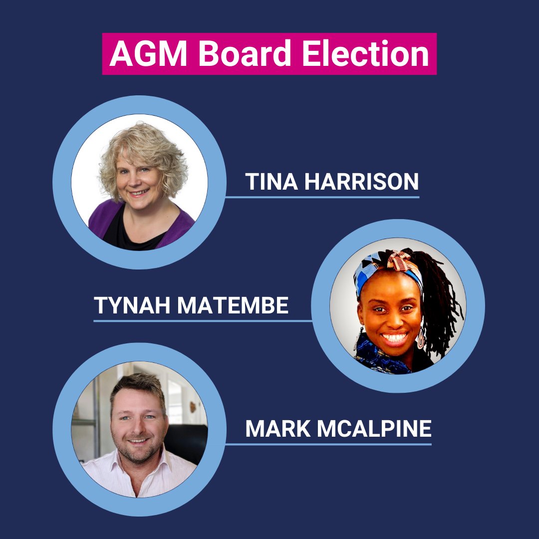 At last night's AGM, Tina Harrison was elected for another 3 year term and Tynah Matembe and Mark McAlpine were elected to the Board. 👏 #AGM #annualgeneralmeeting #election #creditunions