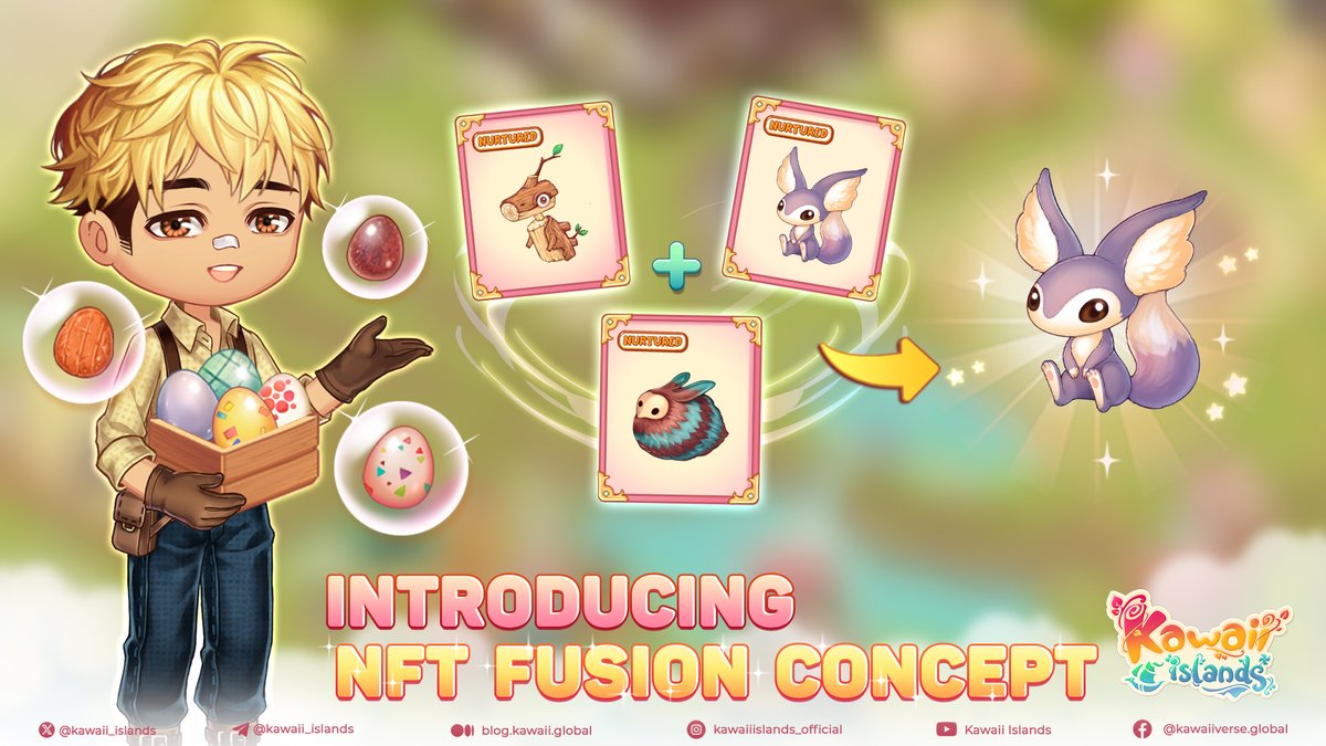 📣Fusion NFT is officially released on the Kawaii Marketplace! 👀Let’s take an overview look and equip ourselves with all the necessary information about Fusion NFT (F2 NFT). 📍What is #NFT Fusion? 📍#Fusion NFT statistics 📍How do I create my Fusion NFTs? How much does it