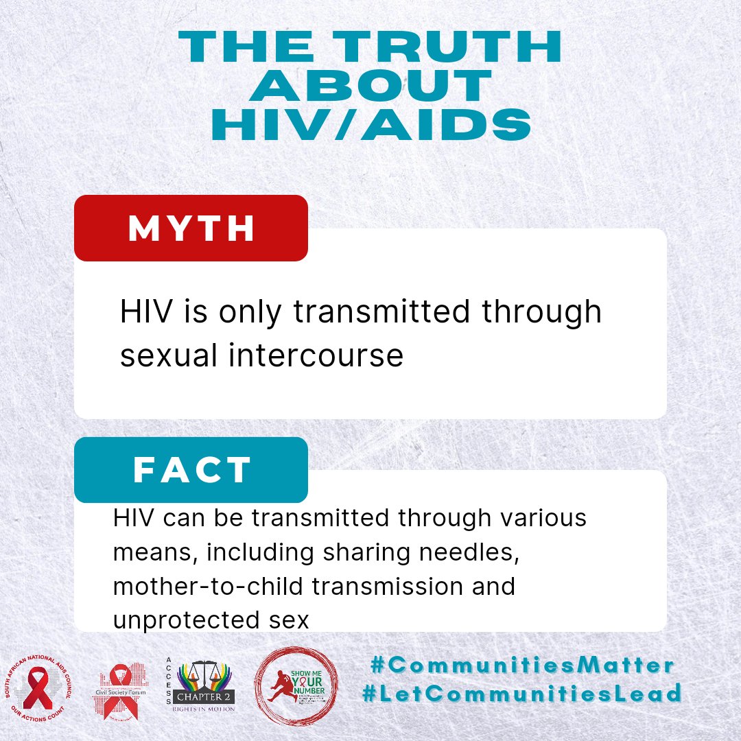 MphoBuntse's tweet image. The @SA_AIDSCOUNCIL #WavesProject is in full swing and I would like to share with you some myths and facts about HIV. #CommunitiesMatter #LetCommunitiesLead #LGBTIQSector @AccessChapter2 @Showmeyournumb1