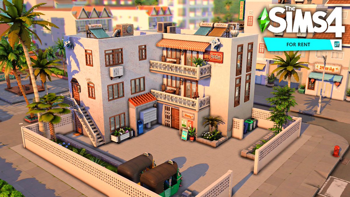 HutchPlays's tweet photo. I built some budget apartments with the new pack. First time building an apartment block, so hopefully I did oreyt 🤓
Gallery ID: HutchPlays 
Speedbuild: https://t.co/2ESwgONvsQ

#TheSims4ForRent #ShowUsYourBuilds https://t.co/6WxQCjAyZx