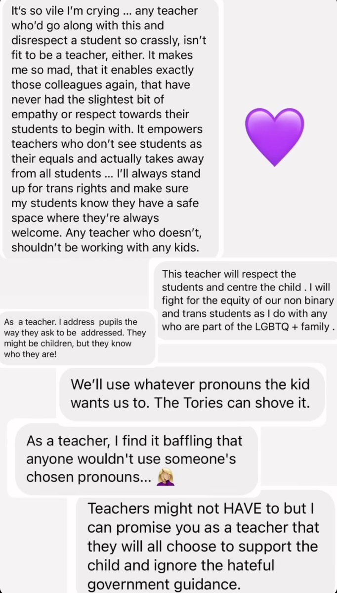 IndiaWilloughby's tweet photo. Fuck you Kemi Badenoch and the rest of the weirdo terfs . Thank you teachers ❤️🏳️‍⚧️✊#TransRights #Trans #RightSideOfHistory #ProtectTransKids #MayoPotato https://t.co/Bf4AYX4WRj
