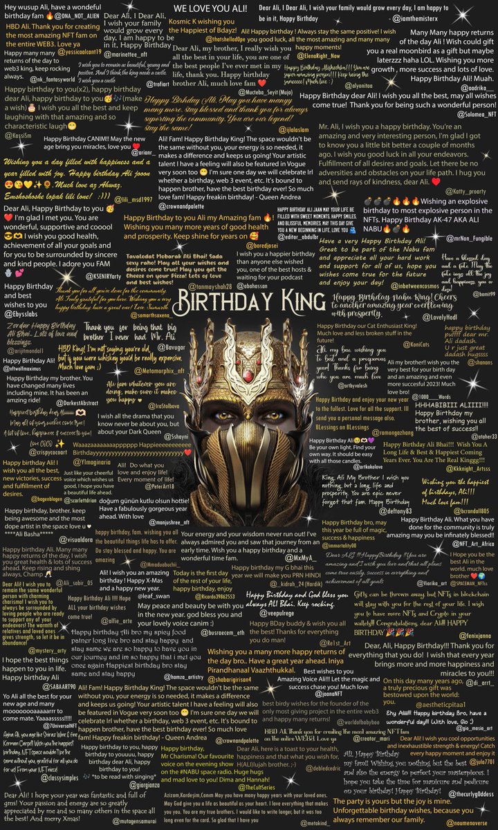 GM❤️ happy birthday to my brother and one of the most amazing people in the space <a href="/sharafi_eth/">nabu.base.eth</a>, always supported  everyone around him 🙏🏻

Whats the best thing you know about ali? Tell me below⬇️