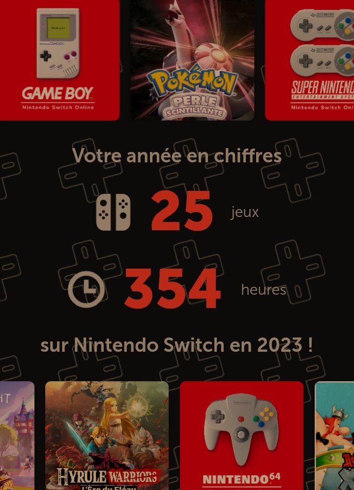 Je vien de découvrir le résumé de mon année sur la Nintendo Switch, est vous qu'elle est votre année sur la nintendo switch moi en tout cas sa à étais une super année. 🎮