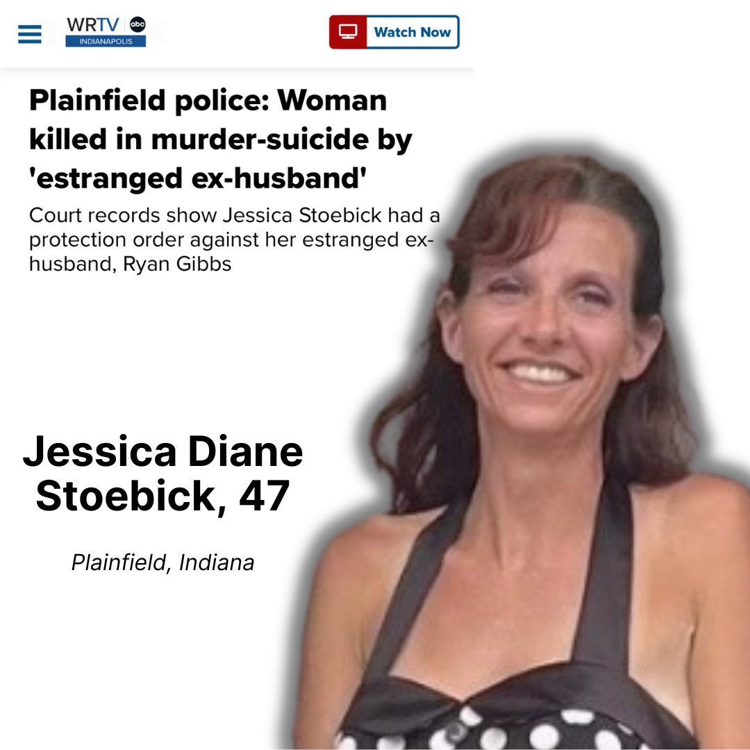 Plainfield, Indiana - On Monday, 47-year-old Jessica Diane Stoebick was shot and killed by her estranged ex-husband in a murder-suicide. Jessica had an active protective order against her ex-husband. Three teens were in the home during the shooting. wrtv.com/news/local-new…