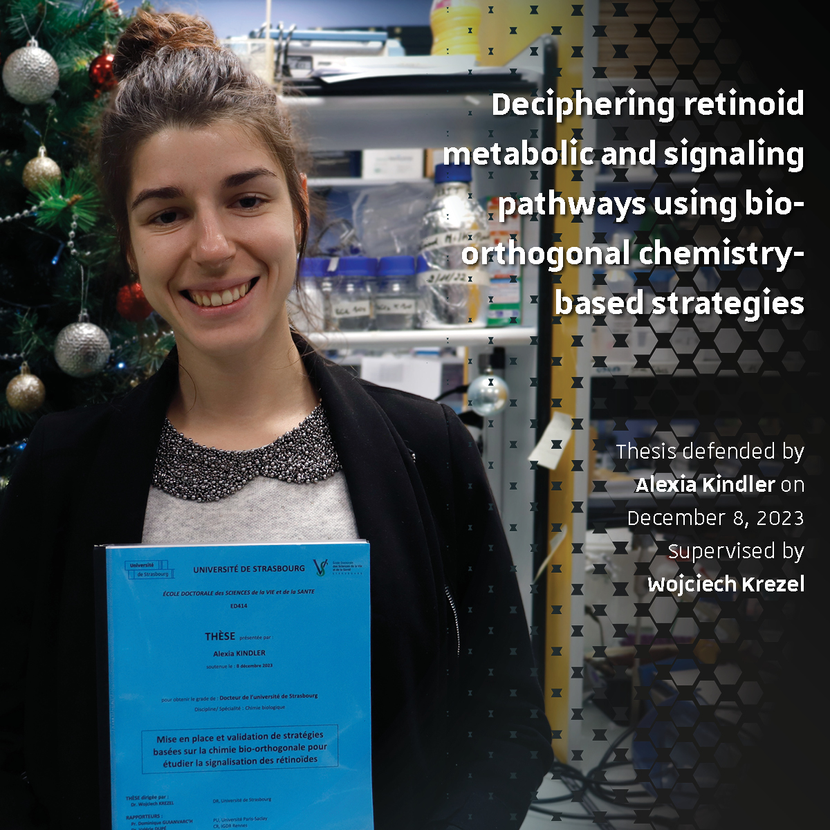 👏 Congratulations to Alexia Kindler for her thesis lead by Wojciech Krezel. With her project, she designed methods to detect modified retinoids in metabolomic and in-vitro situations. 📰 tinyurl.com/mr2crave