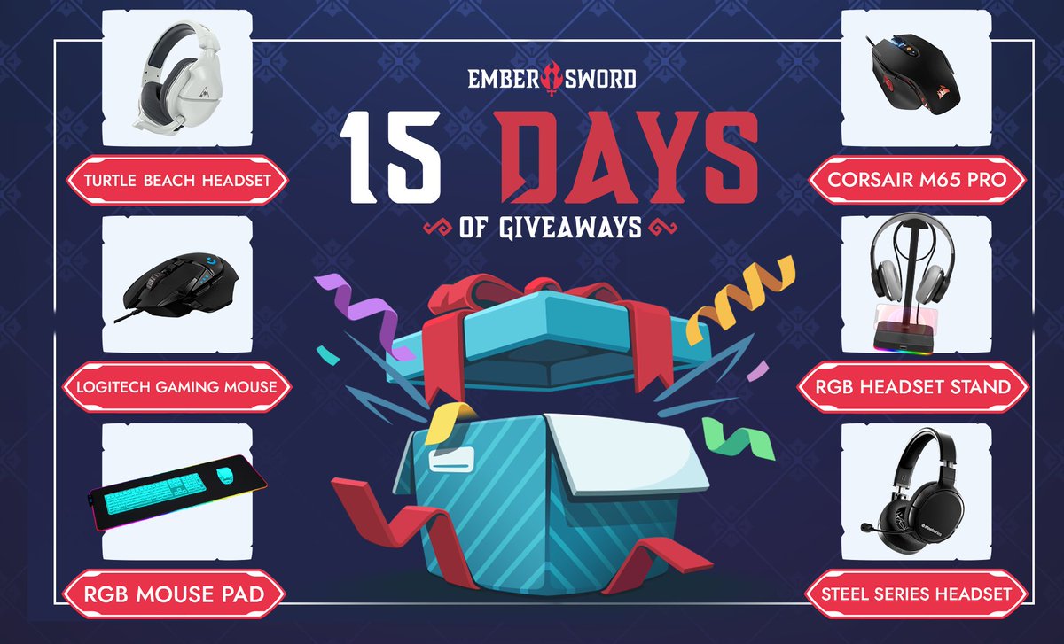 Want to WIN some epic gaming goodies including headsets, mouse and more?! 🎁

Find the secret codes on our Twitter! 🤫

There's just 3 days left, enter now and retweet for bonus entries! ✨

Enter Now 👉 gleam.io/b01Vn/15-days-…
