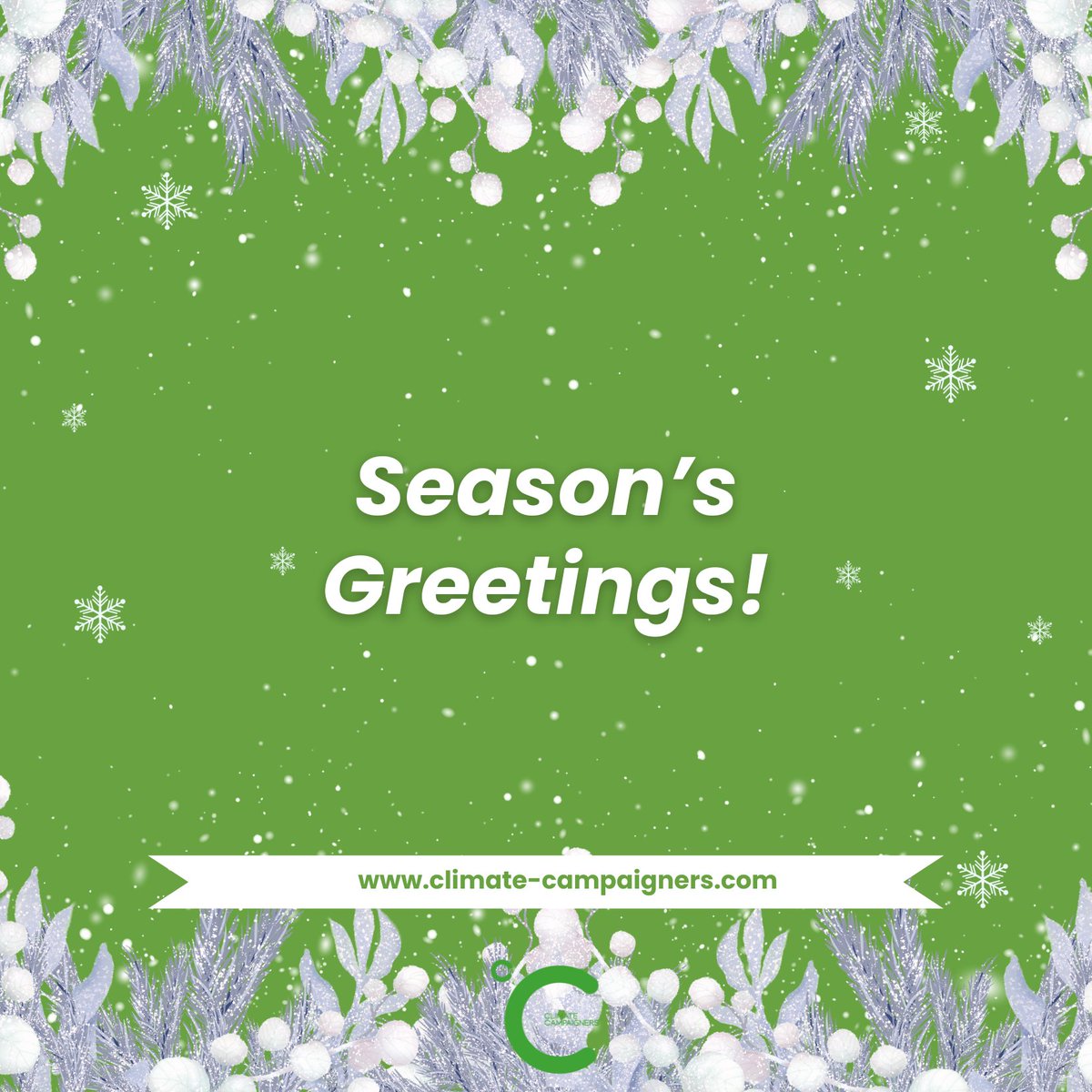 Climate Campaigners (@climcampaigners) on Twitter photo <a href="/ClimCampaigners/">Climate Campaigners</a> sends season's greetings!❄️
We wish you happy holidays and a new year full of happiness and hope! <a href="/ClimCampaigners/">Climate Campaigners</a> sends season's greetings!❄️
We wish you happy holidays and a new year full of happiness and hope!