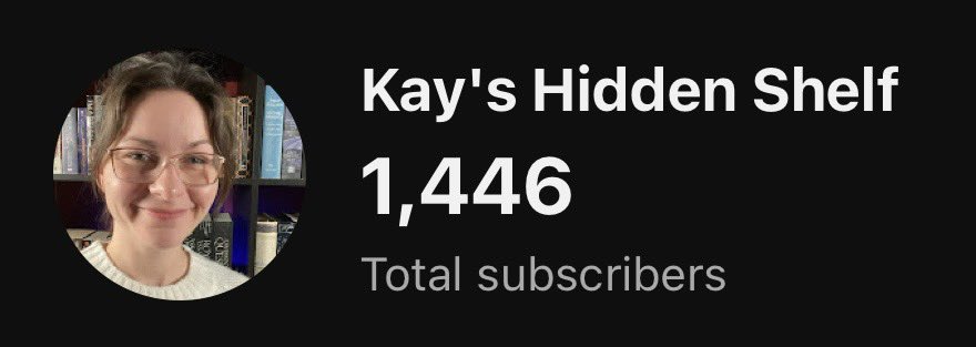 54 subs left until I reach 1,500 subs on YouTube! 

And it’ll be 2 years since I started the channel on January 10th, 2024. 

It would be amazing if it hits 1,500 subs by the channels birthday. 

Thank you all for an amazing 2 years on #Booktube 🥳