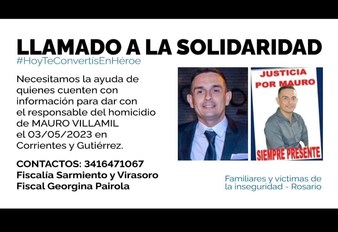 FerDSordi's tweet photo. @PatoBullrich @maxipullaro no se si saben del caso de Mauro Villamil acá en Rosario. Si pueden ayudar a la familia y amigos que necesitamos justicia y que paguen los que le hicieron eso a Mauro. Desde ya les agradecemos. https://t.co/pXdsfogmoL