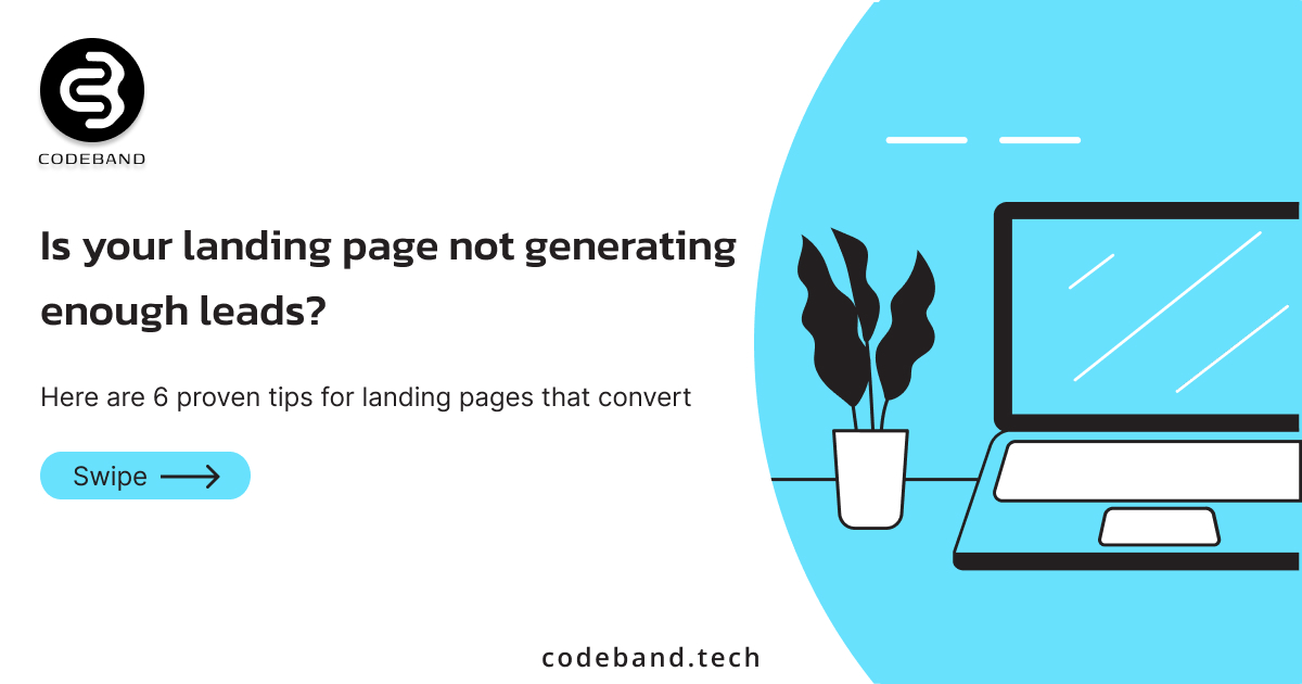 codebandtech's tweet image. Turn clicks into conversions! Elevate your landing page game with these 6 tried-and-true tips. 📈💻

Connect with us:

Email: info@codeband.tech
Community: lnkd.in/grGk966w
Instagram: lnkd.in/gvQaYkpK
Twitter: lnkd.in/gYFQSZDk

#codeband #softwaredevelopment