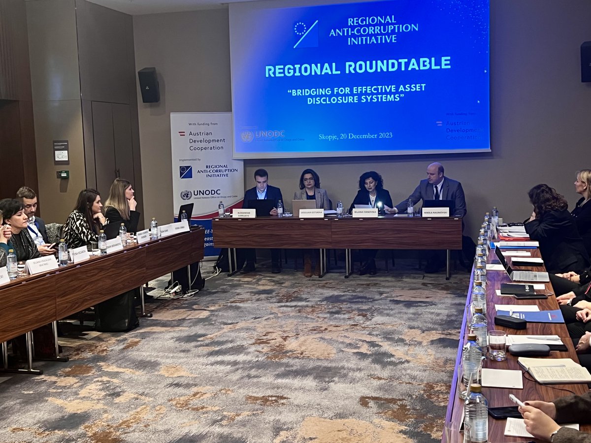 raiseeorg's tweet image. Regional Roundtable: Bridging for Effective Asset Disclosure Systems in #Skopje 🇲🇰. The participants from the SEE gathered to promote collaboration and knowledge-sharing, fostering #regionalcooperation in the field of #assetdisclosure &amp;amp; declaration systems. #corruption #integrity