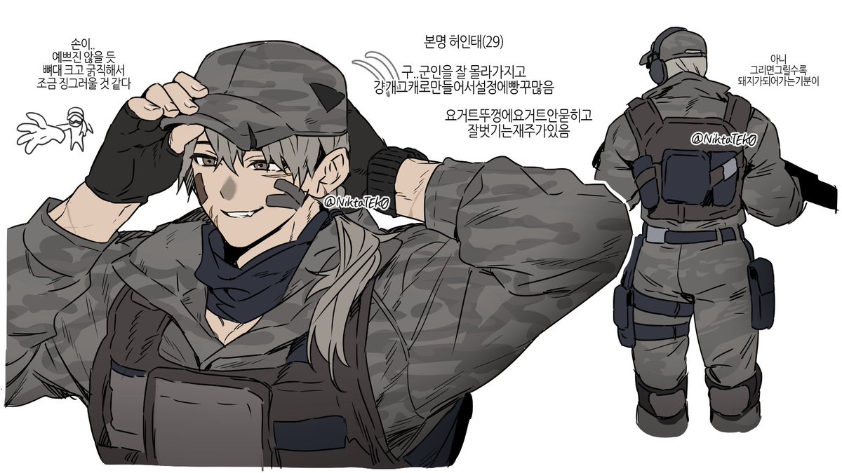 CAMyu_IRa's tweet photo. 군인자캐 https://t.co/mVnfHeYai7