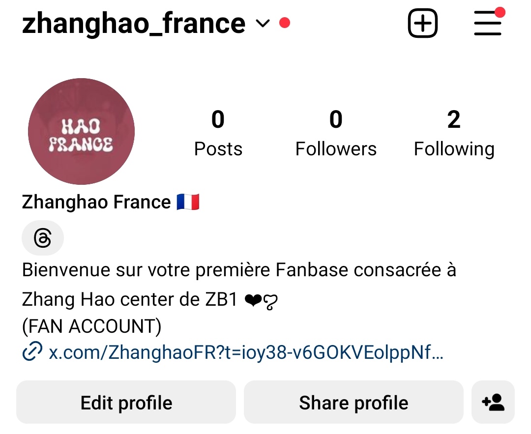 📑 ─ INFO

La fanbase débarque sur Instagram, et par extension, sur l'application Thread ! N'hésitez pas à suivre la fanbase là-bas au cas où 😉🤍

IG • instagram.com/zhanghao_franc…
Thread • threads.net/@zhanghao_fran…

#ZHANGHAO #장하오
 #ZEROBASEONE #ZB1 #제로베이스원