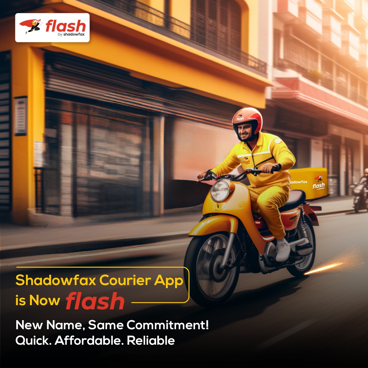 Big News! Shadowfax Courier App is now Flash by New name, same lightning-fast service. ⚡️📦🏍️ Join us on this journey and experience the next level of hyperlocal logistics. #FlashByShadowfax #FlashSeBhejo #FlashCourier #thoughtfuleadership #InstantDelivery #ReliableService