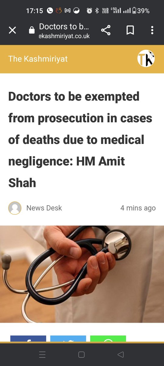 Great news for all doctors!!
thekashmiriyat.co.uk/doctors-to-be-…
#MedTwitter 
#MedX
#Criminalnegligence